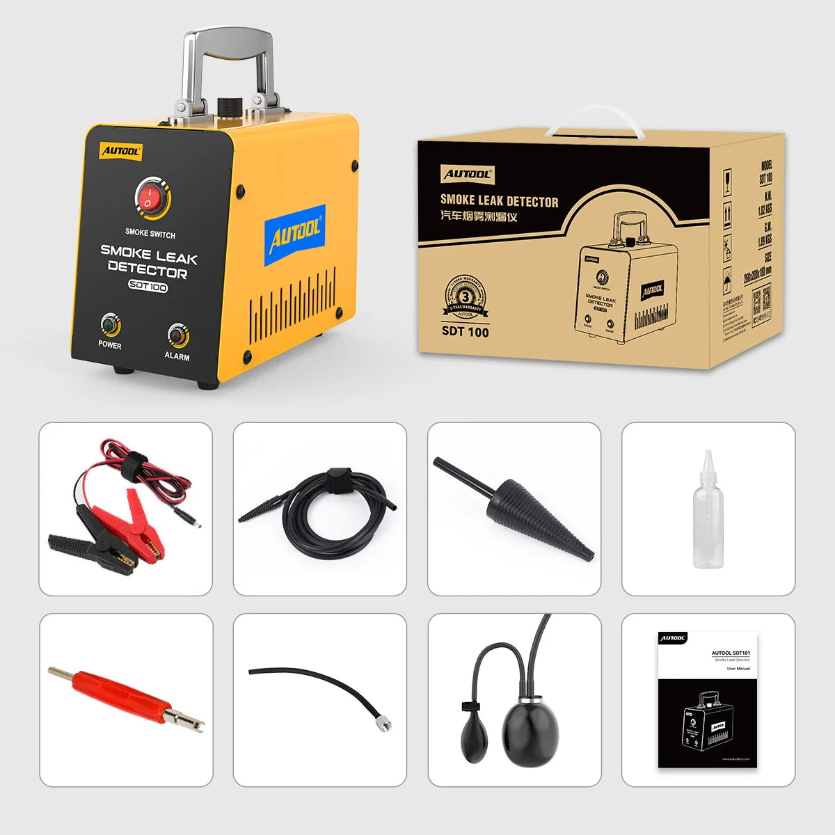 DIY Tool Center™ SDT100 Automotive Smoke Leak Detector for EVAP Smoke Tests Car Sealing Test Vacuum Leakage Diagnostic Tool