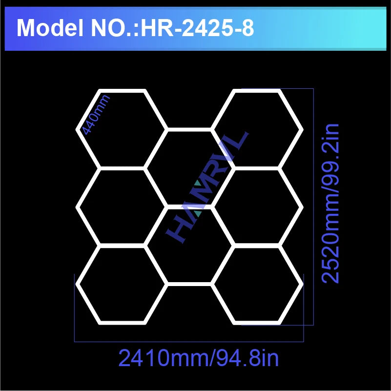 DIY Tool Center™ Professional Hexagon LED Lighting System