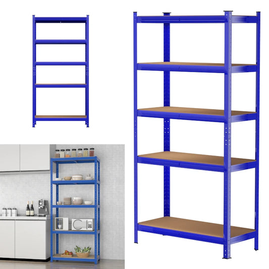 DIY Tool Center™ Metal Storage Rack 5 Tier Blue