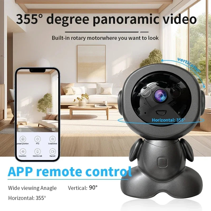 DIY Tool Center™ 8MP Wifi Security Camera Indoor HD Baby Monitor Smart Home