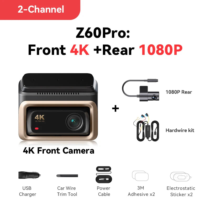 DIY Tool Center™ 4K Front & Rear Camera