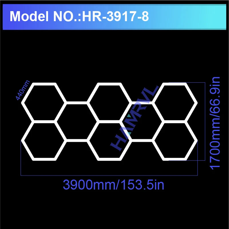 DIY Tool Center™ Professional Hexagon LED Lighting System