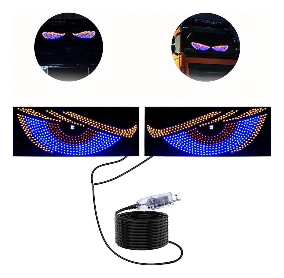 DIY Tool Center™ Car Devil Eyes LED Screen