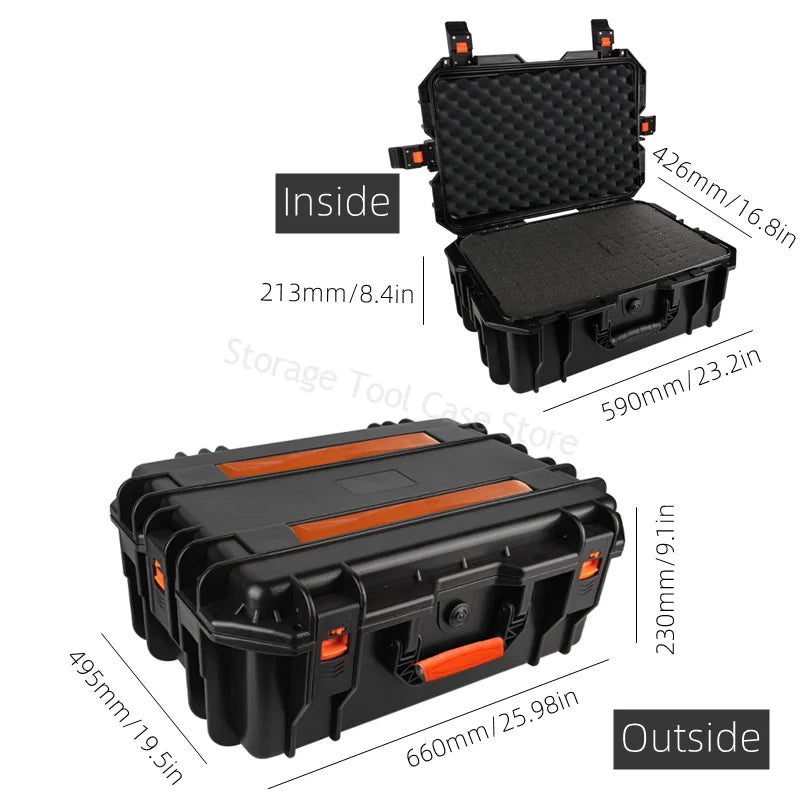 DIY Tool Center™ Large Tool box with Wheels Hard Case