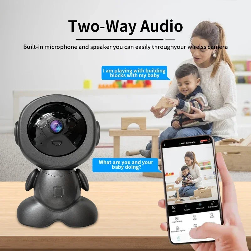 DIY Tool Center™ 8MP Wifi Security Camera Indoor HD Baby Monitor Smart Home