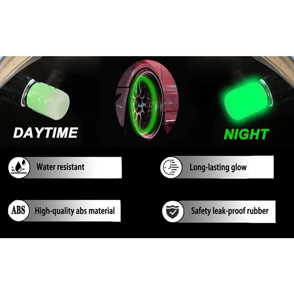 DIY Tool Center™ Luminous Tire Caps Set