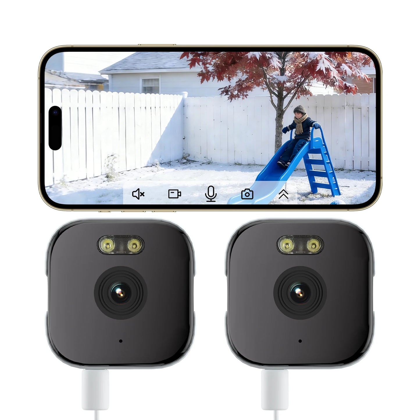 DIY Tool Center™ HEIYOUCAM Window Camera - Replaces Outdoor Cameras | 2.4/5GHz Wi-Fi